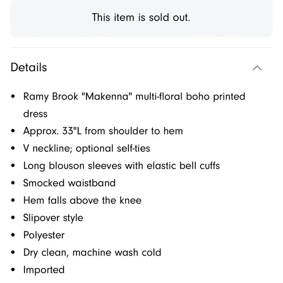 Ramy Brook Makenna dress size small - Picture 5 of 8